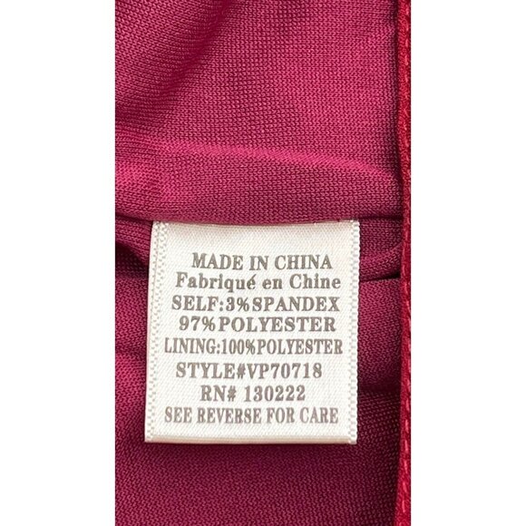 Very J By Nasty Gal Women's Burgundy Tapered Pleated Pants Size S - Picture 8 of 15